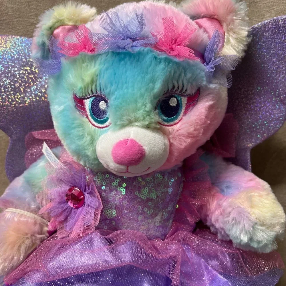 Build a Bear Pastel Fairy Bear 16
